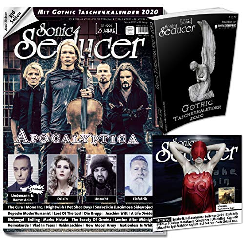 Sonic Seducer 02-2020+ Apocalyptica+ 5 Seiten zu Rammstein und Lindemann+ 16-Track-CD+ Gothic Taschenkalender+ im Mag: Nightwish, Mono Inc., Depeche Mode, Lord Of The Lost, The Cure, Blutengel u.v.m. von Sonic Seducer