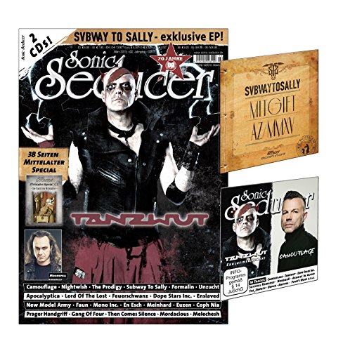 Sonic Seducer 03-2015 mit Tanzwut-Titelstory + 38 Seiten Mittelalter-Special + 2 CDs, darunter eine exkl. EP von Subway To Sally zum Album Mitgift, Bands: The Prodigy, Moonspell, Nightwish u.v.m. Sonic Seducer 03-2015 mit Tanzwut-Titelstory + 38 Seiten Mittelalter-Special + 2 CDs, darunter eine exkl. EP von Subway To Sally zum Album Mitgift, Bands: The Prodigy, Moonspell, Nightwish u.v.m. von Sonic Seducer