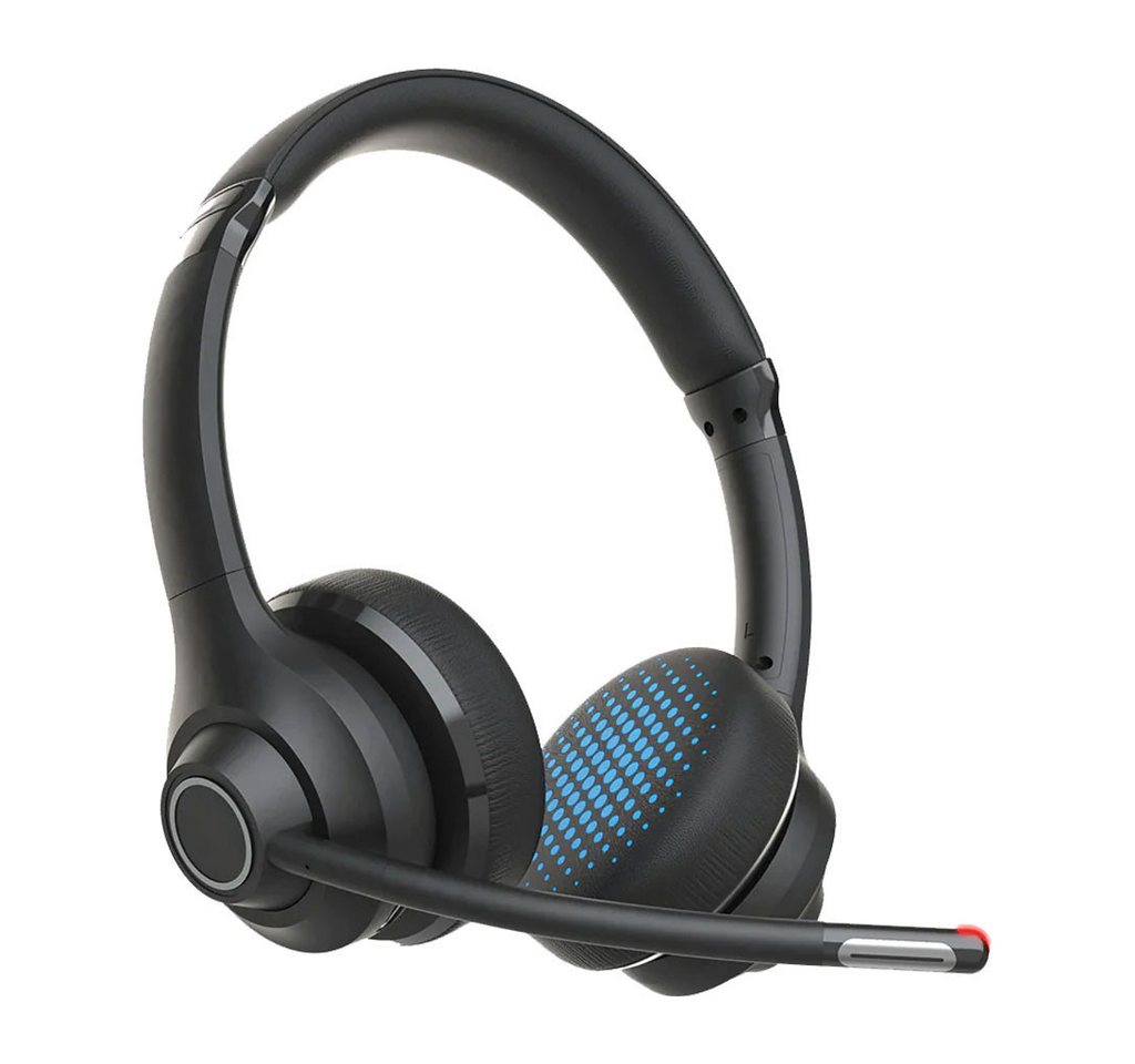 SonidoLab Vibe Wireless-Headset (55 Stunden Bluetooth-Laufzeit, Doppelte Konnektivität, Klare Anrufe, Schneller Stummschaltungsindikator, Vibe On-Ear Headset Kopfhörer) von SonidoLab