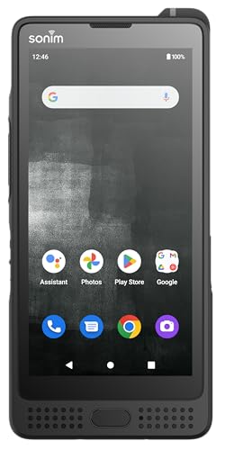 Sonim XP10 5G Smartphone (6/128GB, Micro-SD, 5000 mAh Akku, 5,5" Display Gorilla Glas, 50 MP Kamera, IP68, IPX9K, MIL-SSTD-810H, Dual-SIM) inkl. Handyhalter, Schwarz von Sonim