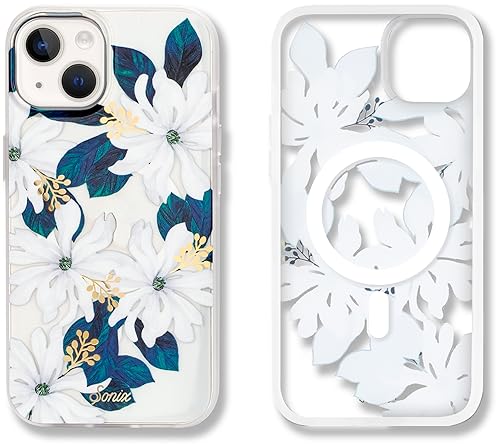 Sonix Hülle für iPhone 15, 14, 13 | Kompatibel mit MagSafe iPhone 14 / iPhone 13 Hülle Floral | 3 m Fallgetestet | Delilah Flower von Sonix