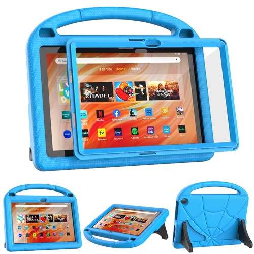 Sonlaryin Fire HD 1Tablet-Hülle für Kinder (13./11. Generation, 2023/2021) – leichte, kindersichere Hülle, integrierter Displayschutz mit Griffständer für Fire HD 1Plus und Kids Pro Tablet, nicht pass von Sonlaryin