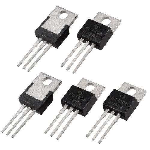 Sonline 5 Stueck 3 Terminals 1,5A 5V L7805CV Postiv-Spannungsregler von Sonline