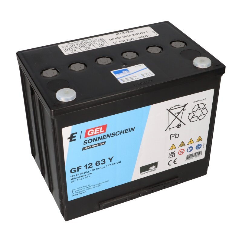 Akku kompatibel Reha Leisure Lift Boss 4.5 + 5 12V 63Ah von Sonnenschein / Exide