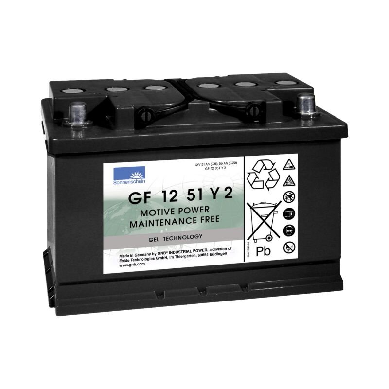 Exide Sonnenschein GF 12 051 Y 2 dryfit Blei Gel Antriebsbatterie 12V 56Ah (5h) VRLA von Sonnenschein / Exide