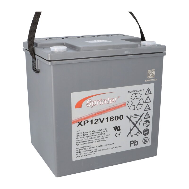 Exide Sprinter XP12V1800 12V 56,4Ah Blei-AGM Akku Exide Sprinter XP12V1800 12V 56,4Ah Blei-AGM Akku von Sonnenschein / Exide