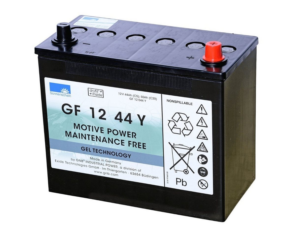 Sonnenschein Exide GNB Sonnenschein GF 12 044 Y GEL 12V 44Ah Batterie Batterie, (12 V V) von Sonnenschein