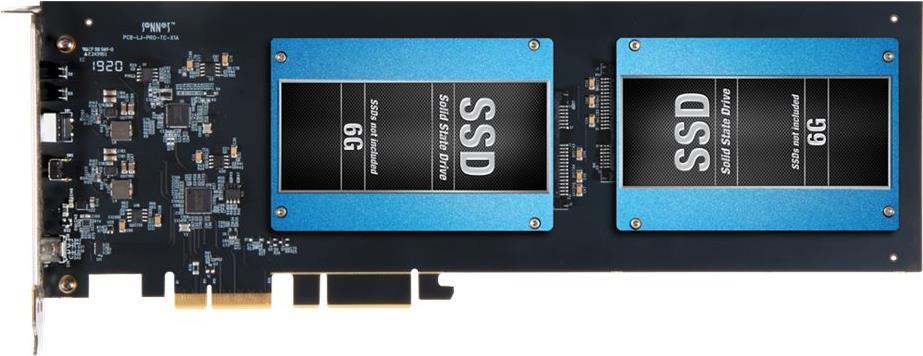 Sonnet - Speichercontroller (RAID) - 2 Sender/Kanal - SATA 6Gb/s - RAID 0, 1, JBOD - PCIe 3.0 x4 von Sonnet