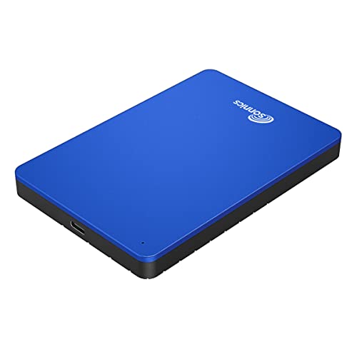 Sonnics 1TB Blau Externe tragbare Festplatte Typ C USB 3.1 kompatibel mit Windows-PC, Mac, Smart TV, Xbox One/Series X und PS4/PS5 von Sonnics