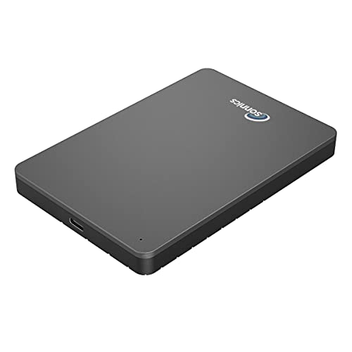 Sonnics 1TB Grau Externe tragbare Festplatte Typ C USB 3.1 kompatibel mit Windows-PC, Mac, Smart TV, Xbox One und PS4 von Sonnics