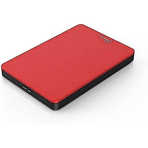 Sonnics 1TB Rot Externe tragbare Festplatte USB 3.0 super schnelle Übertragungsgeschwindigkeit für den Einsatz mit Windows PC, Apple Mac, Xbox ONE und PS4 Fat32 von Sonnics