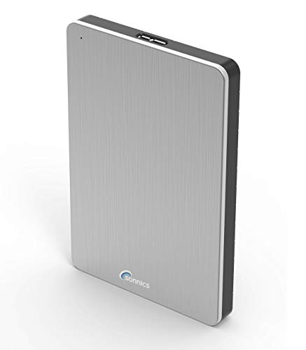 Sonnics 500GB Silber Externe tragbare Festplatte USB 3.0 super schnelle Übertragungsgeschwindigkeit für den Einsatz mit Windows PC, Apple Mac, XBOX ONE und PS4 Fat32 von Sonnics