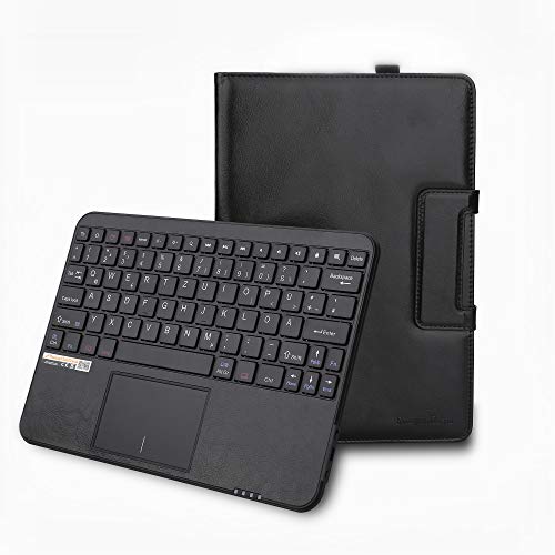 MQ für Galaxy Tab A 10.5 - Bluetooth Tastatur Tasche mit Multifunktions-Touchpad für Samsung Galaxy Tab A 10.5 | Tastatur Hülle für Galaxy Tab A 10.5 LTE SM-T595 WiFi T590 | Tastatur Deutsch QWERTZ von SonnyGoldTech