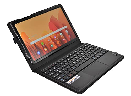 MQ für Galaxy Tab A7 10.4 - Bluetooth Tastatur Tasche mit Multifunktions-Touchpad für Samsung Galaxy Tab A7 | Tastatur Hülle für Galaxy Tab A7 LTE SM-T505 WiFi T500 | Tastatur Deutsch QWERTZ von SonnyGoldTech