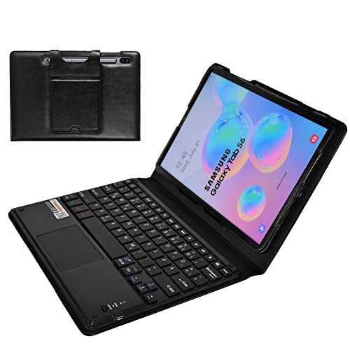 MQ für Galaxy Tab S6 10.5 - Bluetooth Tastatur Tasche mit Multifunktions-Touchpad für Samsung Galaxy Tab S6 10.5 | Tastatur Hülle für Galaxy Tab S6 10.5 LTE SM-T865 WiFi T860 | Tastatur Deutsch QWERTZ von SonnyGoldTech