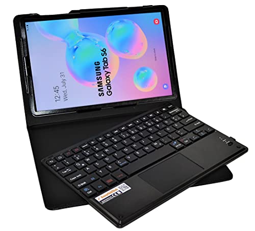 MQ21 für Galaxy Tab S6 10.5 - Bluetooth Tastatur Tasche mit Multifunktions-Touchpad für Samsung Galaxy Tab S6 | Tastatur Hülle für Galaxy Tab S6 10.5 LTE SM-T865 WiFi T860 | Tastatur Deutsch QWERTZ von SonnyGoldTech