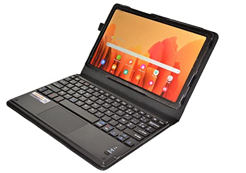SonnyGoldTech MQ für Galaxy Tab A7 10.4 - Layout FRANZÖSISCH AZERTY - Bluetooth Tastatur Tasche mit Multifunktions-Touchpad für Samsung Galaxy Tab A7 10.4'' LTE SM-T505 WiFi T500 von SonnyGoldTech