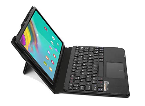 SonnyGoldTech MQ für Galaxy Tab S5e 10.5 - FRANZÖSISCH Layout - Bluetooth Tastatur Tasche mit Multifunktions-Touchpad für Samsung Galaxy Tab S5e 10.5 LTE SM-T725, Tab S5e WiFi SM-T720 | Layout AZERTY von SonnyGoldTech