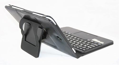 SonnyGoldTech MQ21 für Galaxy Tab A 10.1 - Layout französisch AZERTY | Galaxy Tab A 10.1 (2016) Bluetooth Tastatur Tasche mit Touchpad für Tab A 10.1 WiFi SM-T580, LTE SM-T585 von SonnyGoldTech