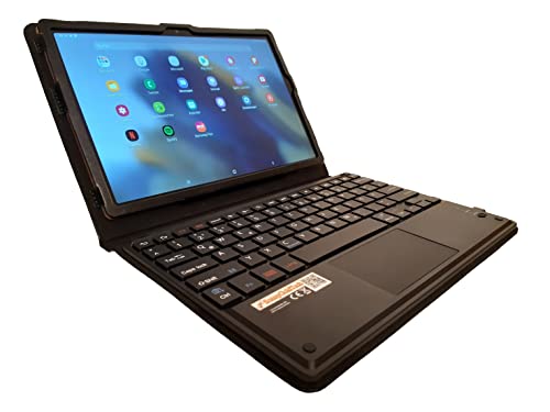 SonnyGoldTech MQ21 für Galaxy Tab A8 10.5 - Bluetooth Tastatur Tasche mit Touchpad für Samsung Galaxy Tab A8 10.5 | Tastatur Hülle für Tab A8 LTE SM-X205 WiFi SM-X200 | Layout Deutsch QWERTZ von SonnyGoldTech