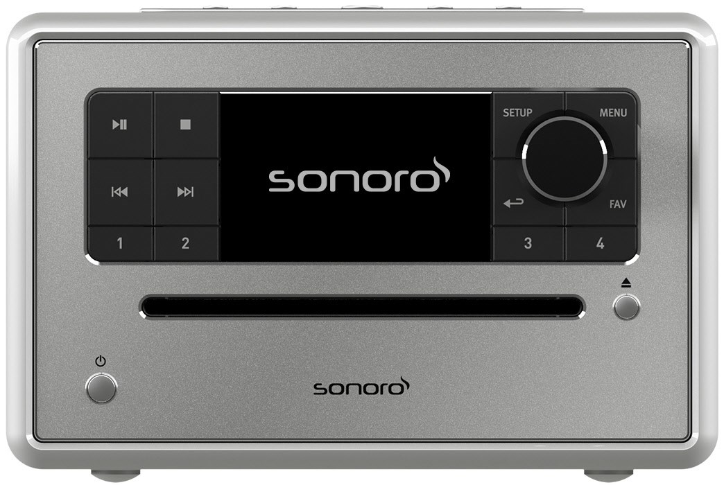 Elite CD/Radio-System hochglanz silber/silber Elite CD/Radio-System hochglanz silber/silber von Sonoro