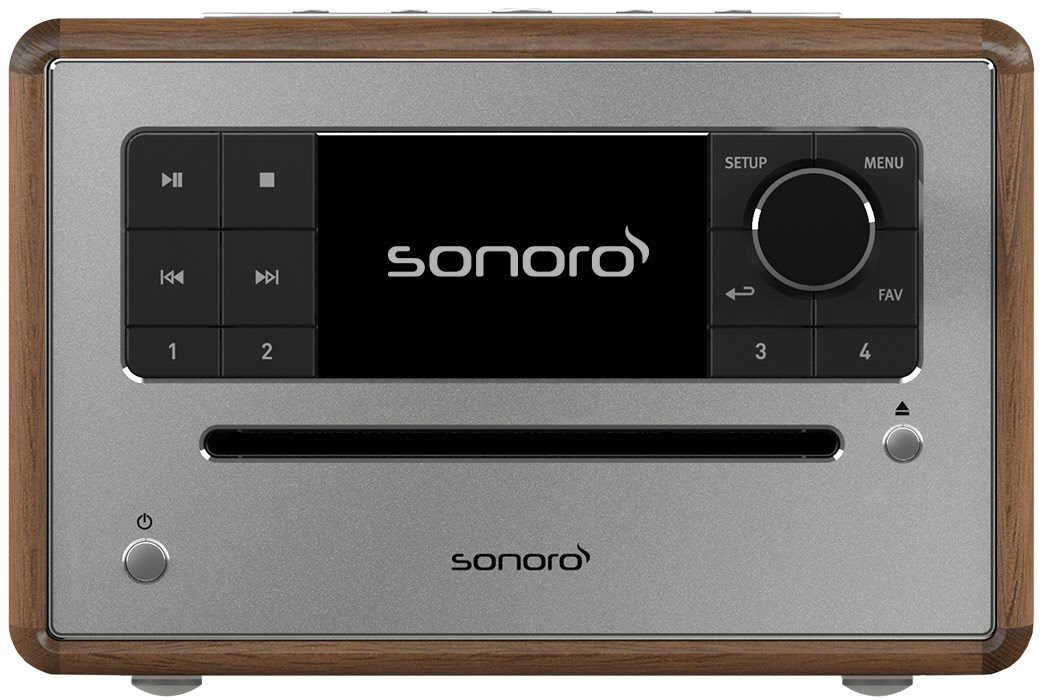 Elite CD/Radio-System walnuß/silber Elite CD/Radio-System walnuß/silber von Sonoro