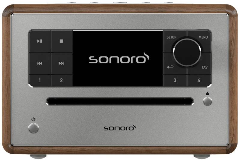Elite CD/Radio-System walnuß/silber von Sonoro