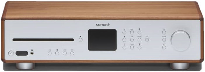 MAESTRO Limited Edition CD-Receiver mit Internetradio walnuß/silber MAESTRO Limited Edition CD-Receiver mit Internetradio walnuß/silber von Sonoro