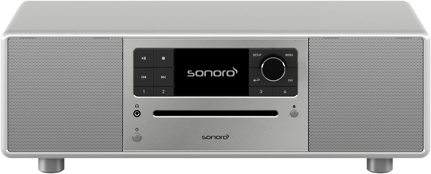 Prestige Internetradio hochglanz silber/silber von Sonoro