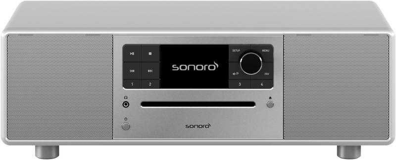 Prestige Internetradio hochglanz silber/silber von Sonoro