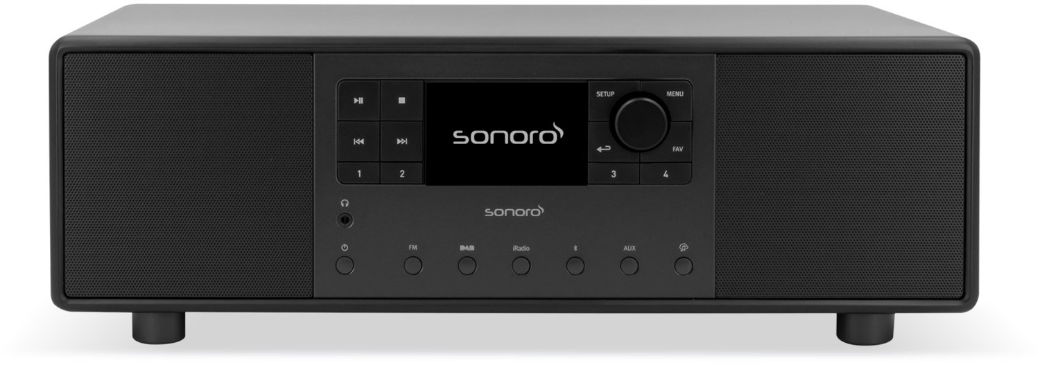 Primus Internetradio schwarz matt/schwarz von Sonoro