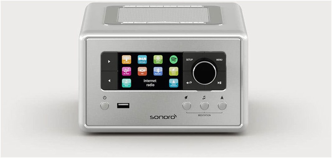 Relax Internetradio silber Hochglanz von Sonoro