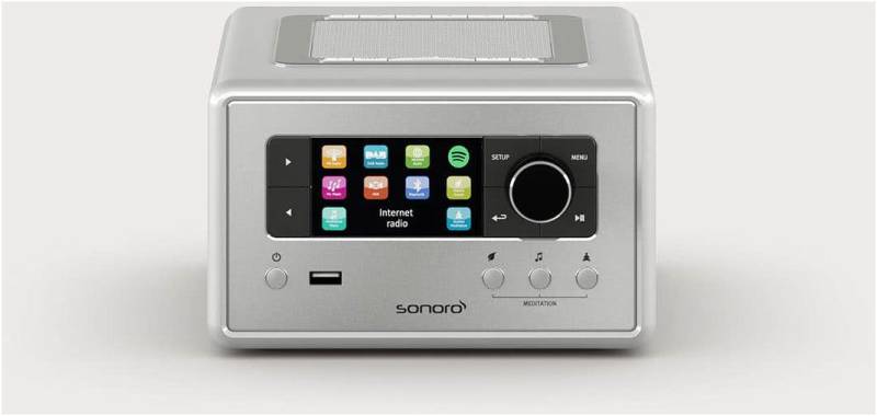 Relax Internetradio silber Hochglanz von Sonoro