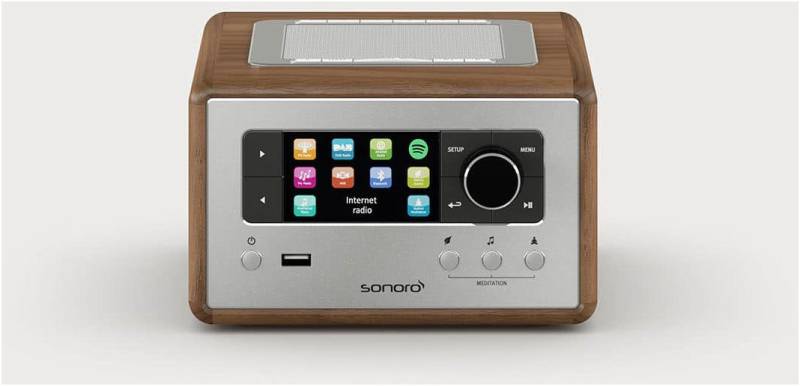 Relax Internetradio walnuß/silber von Sonoro