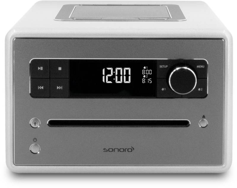 Sonoro QUBO Musiksystem Bluetooth silber hochglänzend - silber von Sonoro