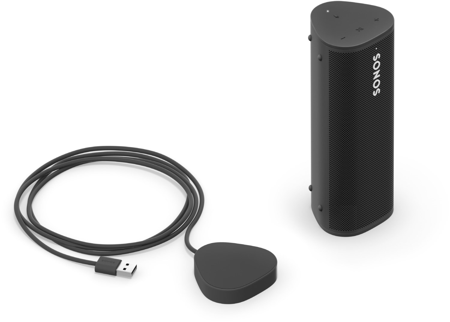 Roam + Wireless Charger Streaming-Lautsprecher schwarz von Sonos
