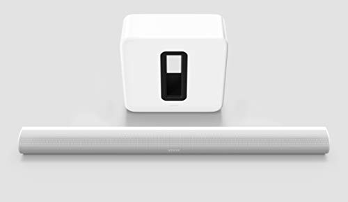 Sonos Arc Set | Soundbar + Sub, weiß – Elegante Premium Soundbar für mitreißenden Kino Sound – Mit Dolby Atmos, Apple AirPlay2, Sprachsteuerung - inkl. Sonos Sub von Sonos