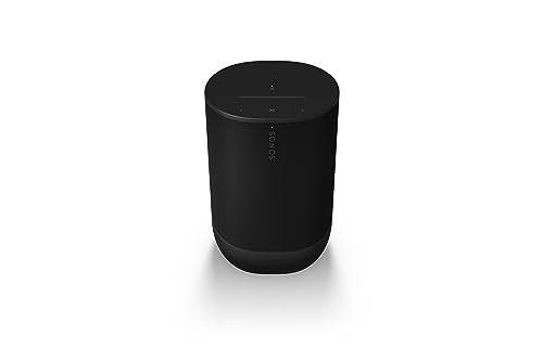 Sonos Move 2, Unser komplett überarbeiteter, leistungsstärkster tragbarer Speaker bietet dir überall intensiven Stereo Sound. (Black) von Sonos