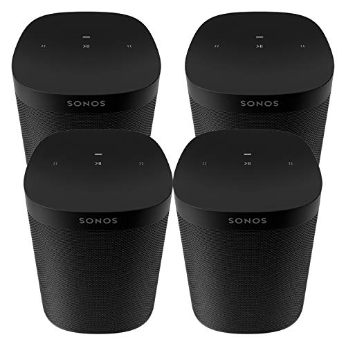 Sonos One SL (Parent) (4) Four Room schwarz von Sonos