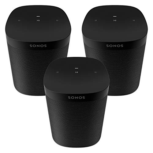 Sonos One SL-Lautsprecher, der leistungsstarke, mikrofonlose Lautsprecher für Musik und mehr, DREI-Zimmer-Set, Schwarz Sonos One SL-Lautsprecher, der leistungsstarke, mikrofonlose Lautsprecher für Musik und mehr, DREI-Zimmer-Set, Schwarz von Sonos