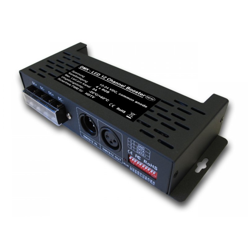 DMX Decoder 4 x RGB, 12-24VDC, 12 x 3A von Sonstige