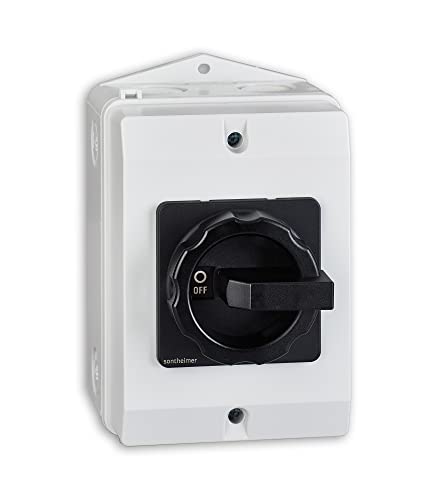Sontheimer Reparaturschalter 25A 3-polig 10kW IP65, Hauptschalter / Schwarz von Sontheimer