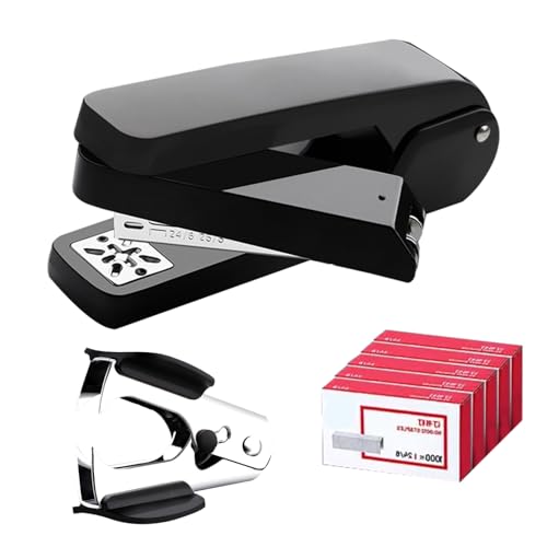 Sonwaha Tacker, Heftgerät 360° Drehbar Hefter mit 5000 Stück Heftklammern 24/6 und Heftklammerentferner Tacker Büro Heftgerät Stapler Klammeraffe Tucker Klammermaschine Büroset Schwarz Sonwaha Tacker, Heftgerät 360° Drehbar Hefter mit 5000 Stück Heftklammern 24/6 und Heftklammerentferner Tacker Büro Heftgerät Stapler Klammeraffe Tucker Klammermaschine Büroset Schwarz von Sonwaha
