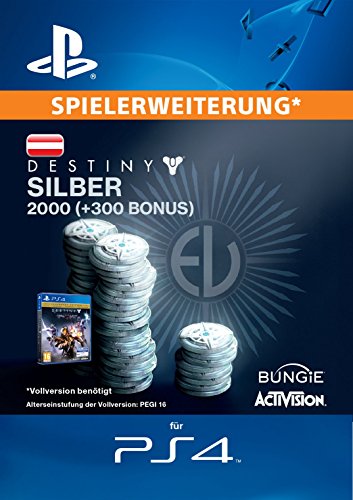 2000 (+300 Bonus) Destiny-Silberstücke [PS4 PSN Code - österreichisches Konto] von Sony Interactive Entertainment