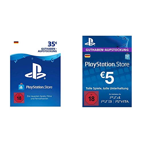 PSN Card-Aufstockung | 35 EUR | deutsches Konto | PSN Download Code & PSN Card-Aufstockung | 5 EUR | PS4, PS3, PS Vita Playstation Network Download Code - deutsches Konto von Sony Interactive Entertainment