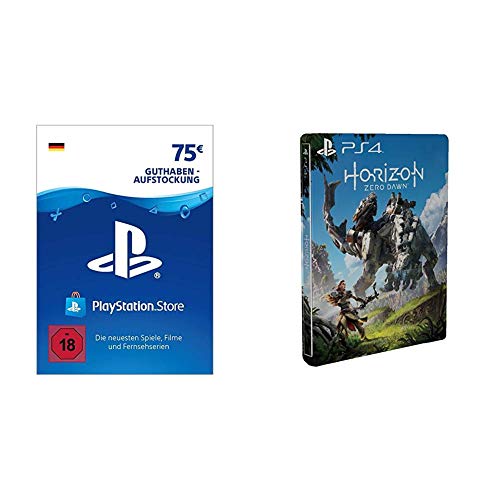PSN Card-Aufstockung | 75 EUR | deutsches Konto | PSN Download Code & Horizon: Zero Dawn - Steelbook (exkl. bei Amazon.de) - [enth√§lt kein Game] von Sony Interactive Entertainment