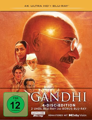 Gandhi (Limitiertes Steelbook, 2 4K-UHDs+2 Blu-rays) von Sony Pictures Entertainment (PLAION PICTURES)