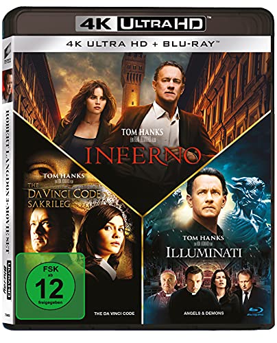 Illuminati / Inferno / The Da Vinci Code (3 4K-UHDs + 3 Blu-rays) von Sony Pictures Home Entertainment
