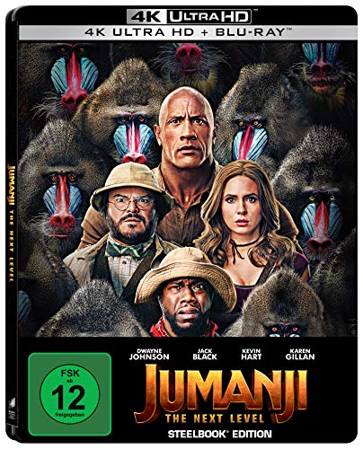 Jumanji: The Next Level - Steelbook 4K Ultra-HD [Blu-ray] von Sony Pictures Home Entertainment