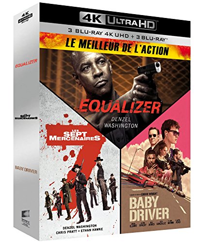 Meilleur de l'action - Coffret : Equalizer + Les Sept Mercenaires + Baby Driver [4K Ultra HD + Blu-ray] von Sony Pictures Home Entertainment